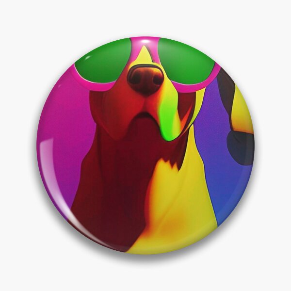 Item preview, Colorful popart dog with cool sunglasses designed and sold by Neo-Expression.