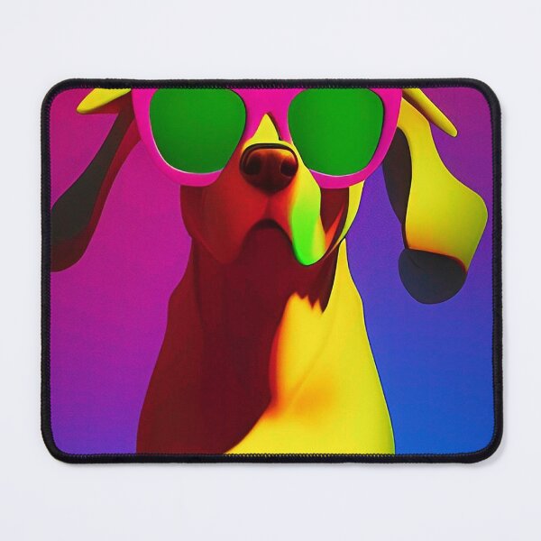 Item preview, Colorful popart dog with cool sunglasses designed and sold by Neo-Expression.