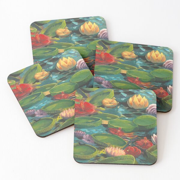 Item preview, Vibrant Waterlillies designed and sold by funahoe.