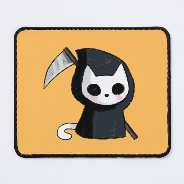 Item preview, Grim reaper cat art designed and sold by Mayarart.