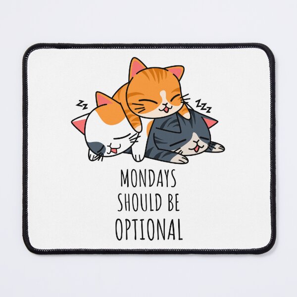 Item preview, Furry Friends and Optional Mondays designed and sold by PeonyPeak.