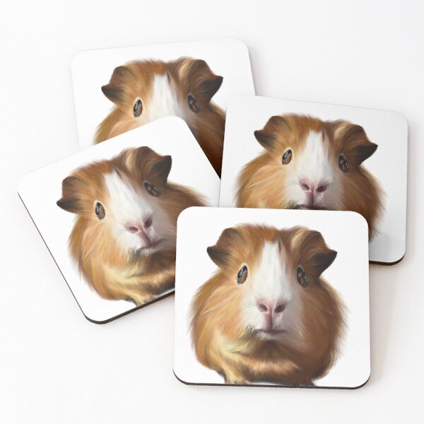 Item preview, Cute Guinea Pig Drawing designed and sold by WeHeartAnimals.