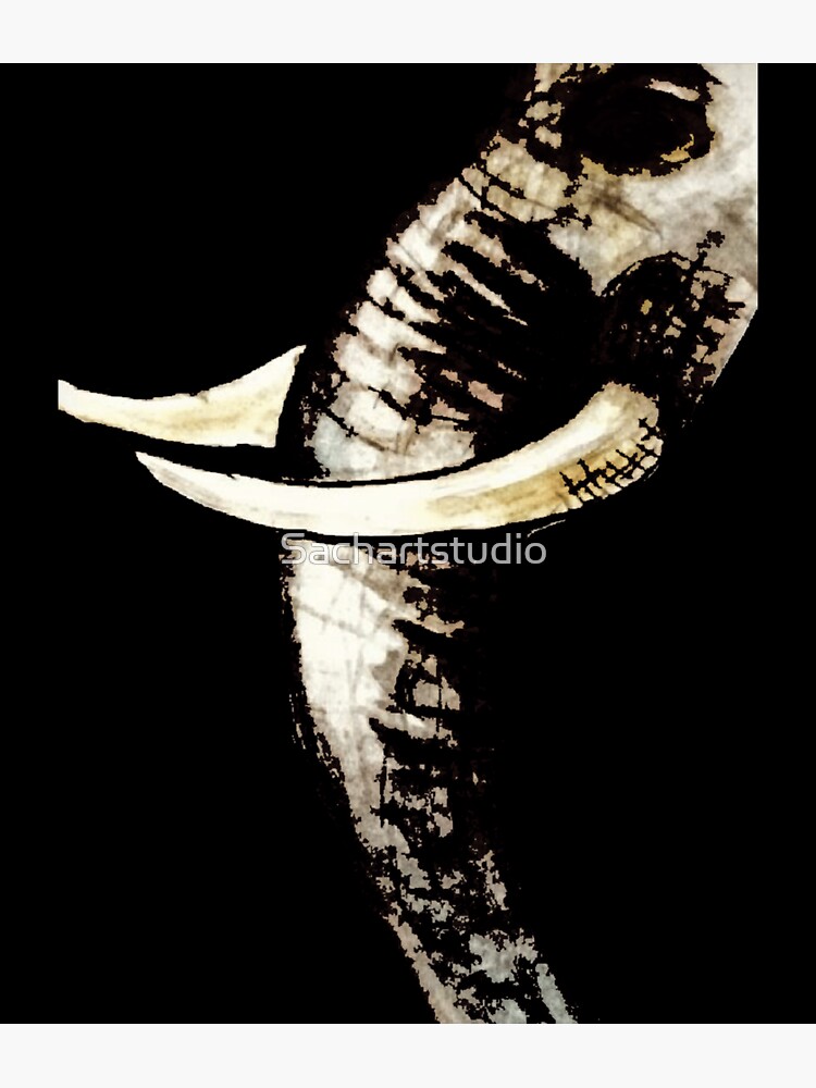 "Elephant tusk" Sticker for Sale by Sachartstudio | Redbubble