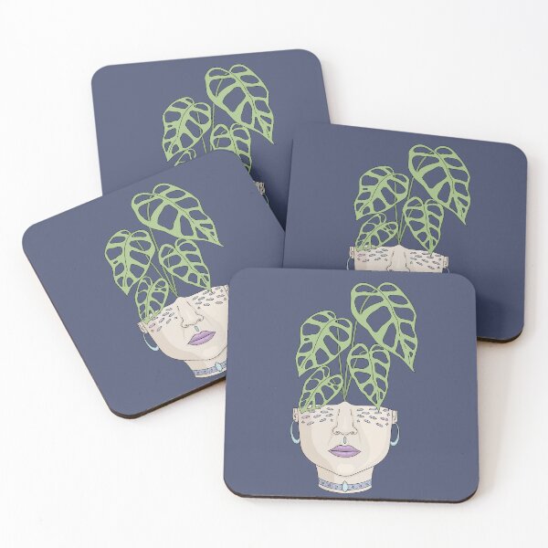 Item preview, Monstera Adansonii in Quirky Face Planter designed and sold by TASORA.