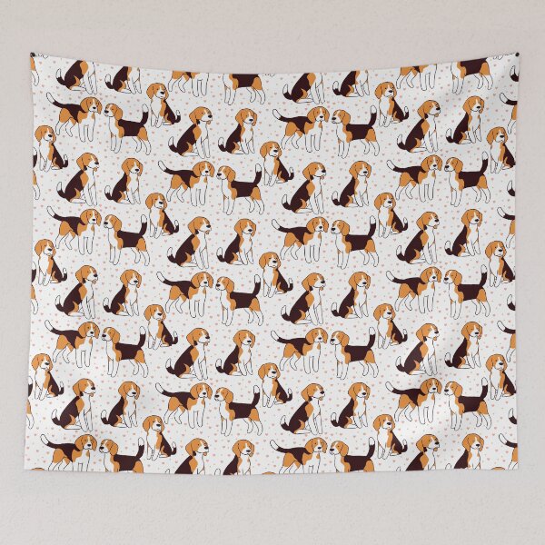 Item preview, Cute Beagle dog illustration pattern  designed and sold by Yarafantasyart.