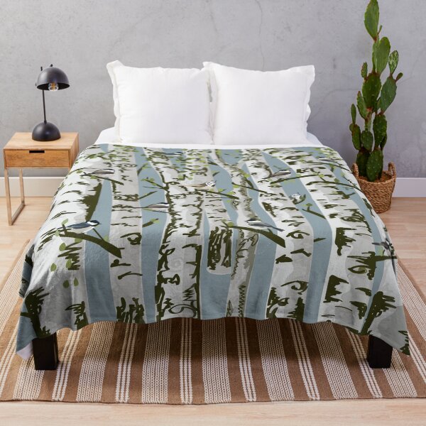 Item preview, Native birds - titmouse forest designed and sold by perfektdesign.