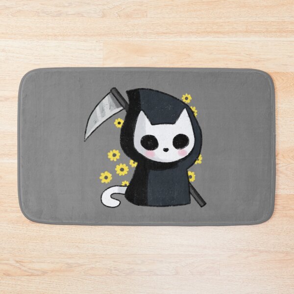Item preview, Grim reaper cat with flowers  designed and sold by Mayarart.