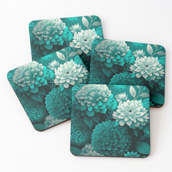 Item preview, Beautiful emerald green flowers designed and sold by randrdesign.