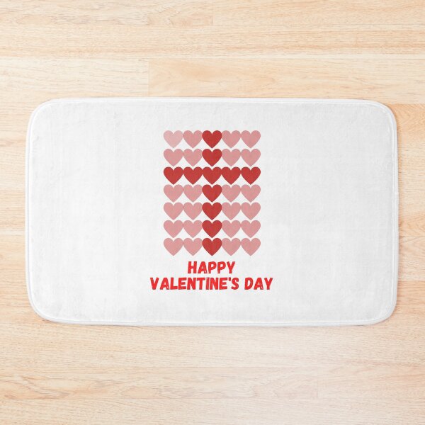 Item preview, Happy Valentines Day! Cross of Hearts, Pink and Red Design, Bold Text designed and sold by Lost-World-Shop.