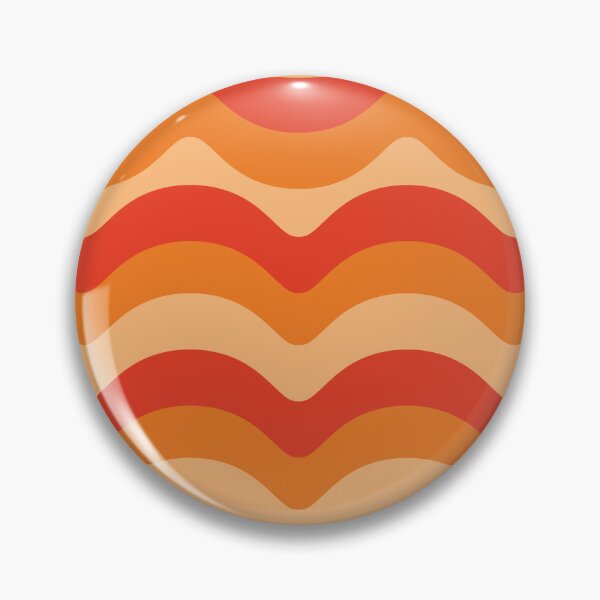 Item preview, Retro 70s   Abstract groovy Waves Pattern in red , orange and beige  designed and sold by Yasminepatterns .
