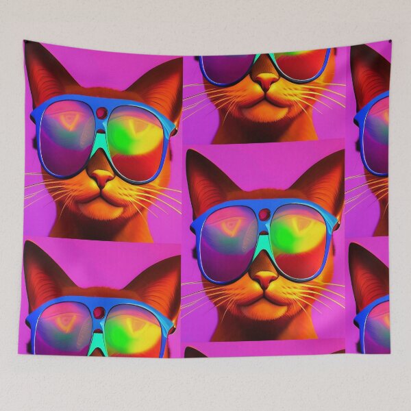 Item preview, Colorful cats popart designed and sold by Neo-Expression.