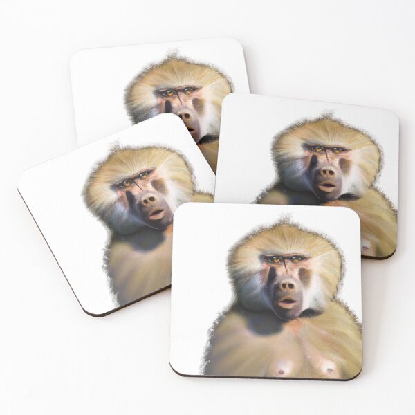 Item preview, Cute Baboon Drawing designed and sold by WeHeartAnimals.