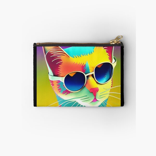 Item preview, Colorful cats popart wearing sunglasses designed and sold by Neo-Expression.