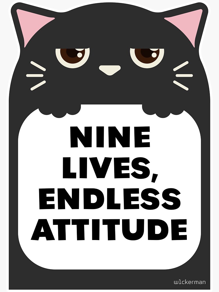 Life Is Better With Cats Kiss-Cut Stickers Cat Lady Attitude