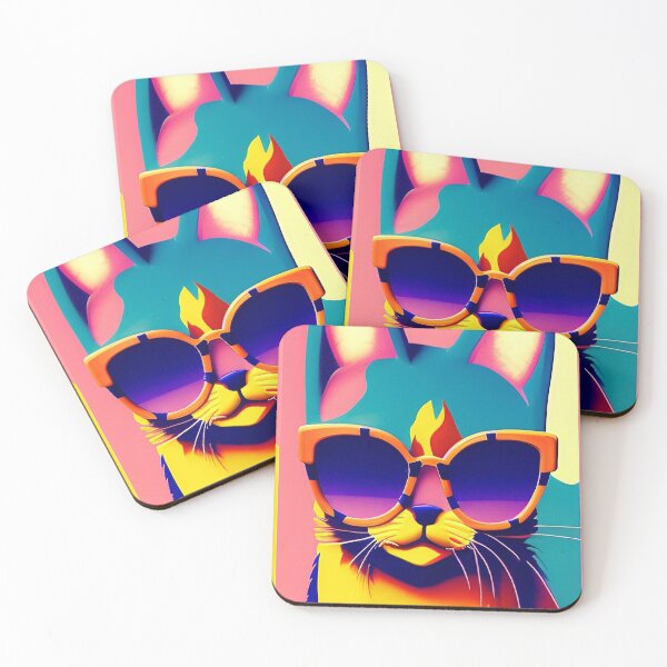 Item preview, Colorful cats popart designed and sold by Neo-Expression.