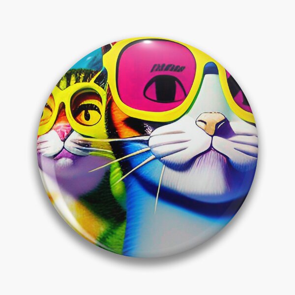 Item preview, Colorful cats popart wearing sunglasses designed and sold by Neo-Expression.