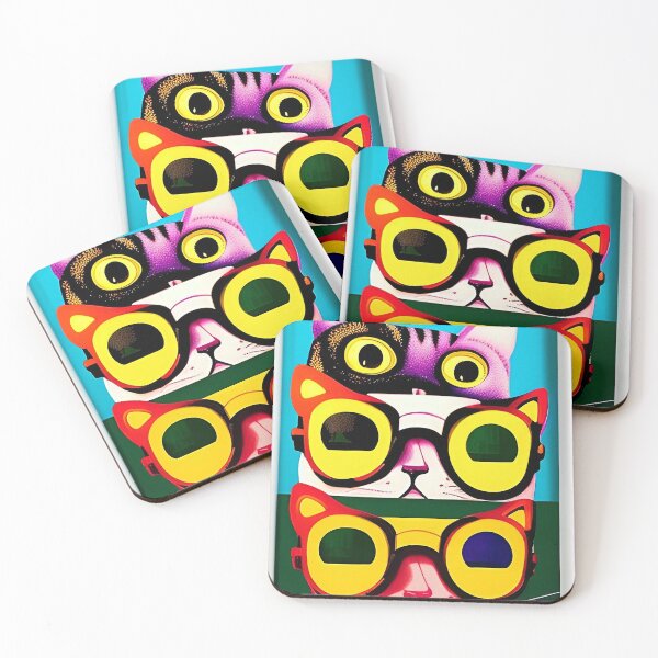 Item preview, Colorful cats popart designed and sold by Neo-Expression.