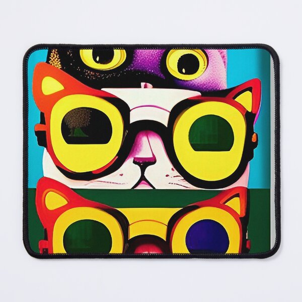 Item preview, Colorful cats popart designed and sold by Neo-Expression.