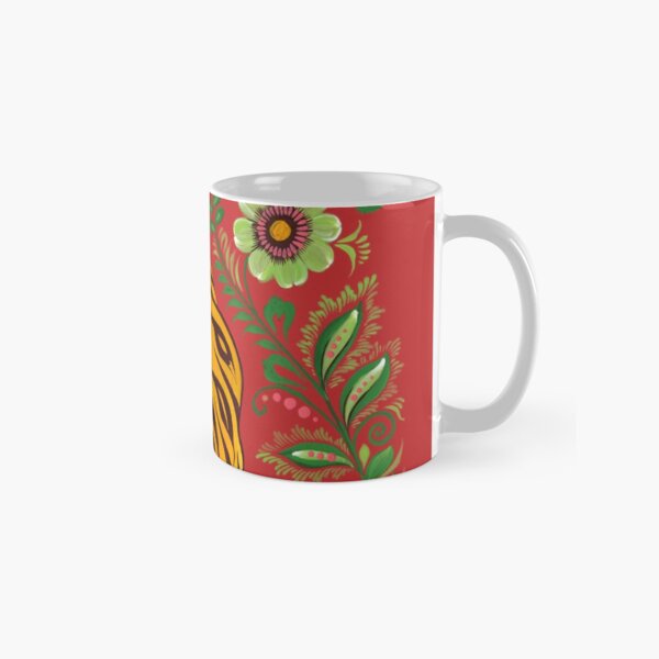 Art populaire tigre Mug classique