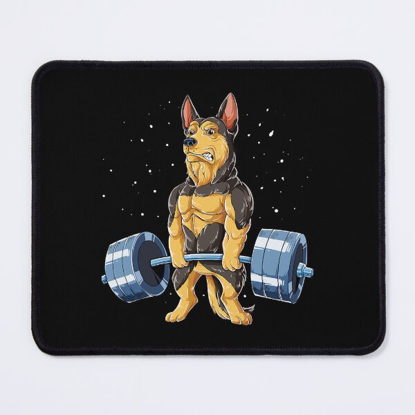 Item preview, German Shepherd Weightlifting Funny Deadlift Fitness Gym designed and sold by GeorgiHeyward.