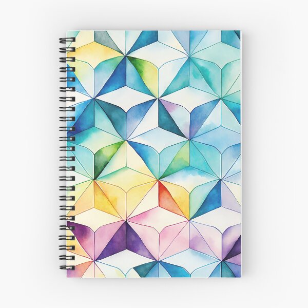 Item preview, Watercolour Isometric Grid designed and sold by Patternifico.