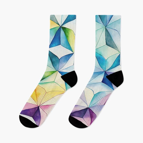 Artikelvorschau, Aquarell isometrisches Gitter entworfen und verkauft von Patternifico.