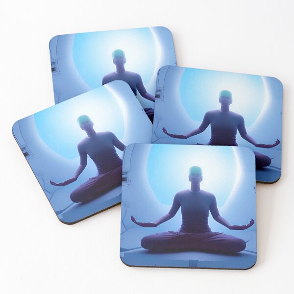 Item preview, Meditating humanoid alien meditation designed and sold by Neo-Expression.