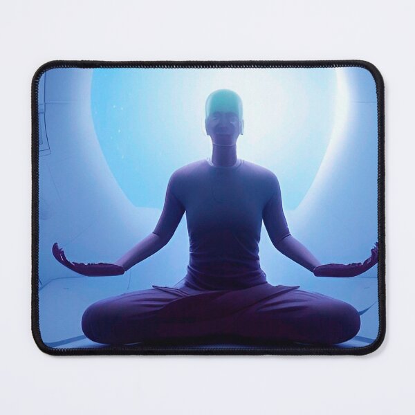 Item preview, Meditating humanoid alien meditation designed and sold by Neo-Expression.