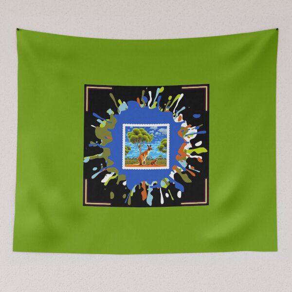 Item preview, Kangaroo & Joey in Impressionist Style design designed and sold by CoyoteGifts.
