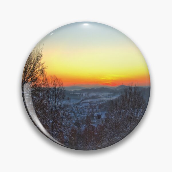 Item preview, Clear sunset on winter evening designed and sold by frankuffmann.
