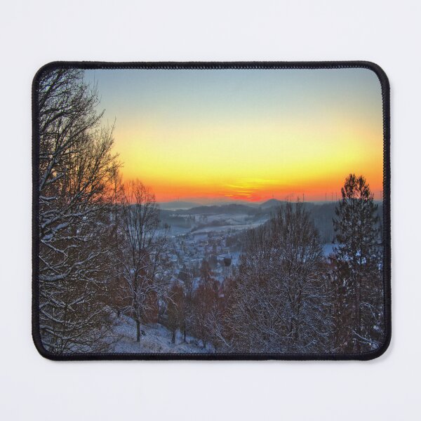 Item preview, Clear sunset on winter evening designed and sold by frankuffmann.