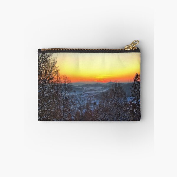 Item preview, Clear sunset on winter evening designed and sold by frankuffmann.