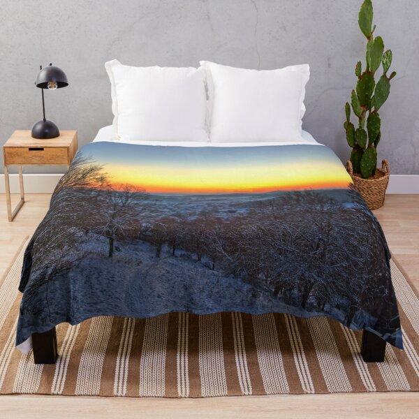 Item preview, Clear sunset on winter evening designed and sold by frankuffmann.