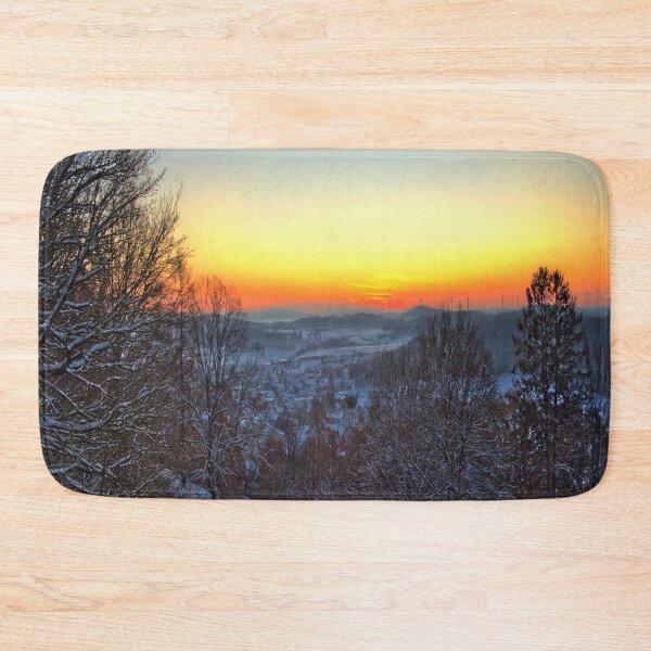 Item preview, Clear sunset on winter evening designed and sold by frankuffmann.