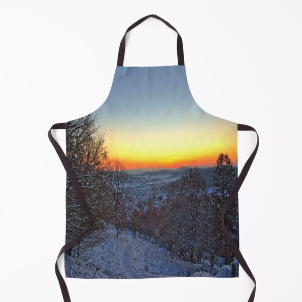 Item preview, Clear sunset on winter evening designed and sold by frankuffmann.