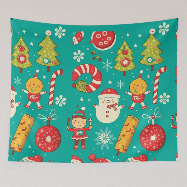 Item preview, Kids wallpaper Christmas pattern #8 designed and sold by FunArt4You.