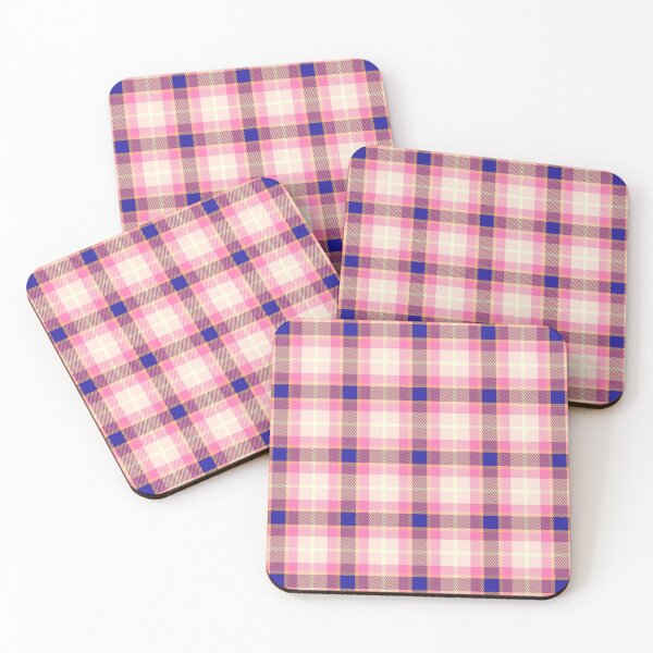 Item preview, Pink and blue checkered pattern. designed and sold by MirBer.