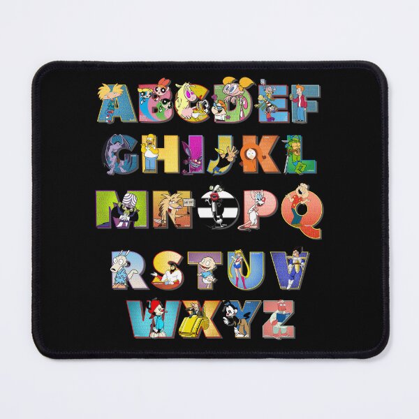 Item preview, The Alphabet of 90s Cartoon Typography designed and sold by More-dan-Prints.