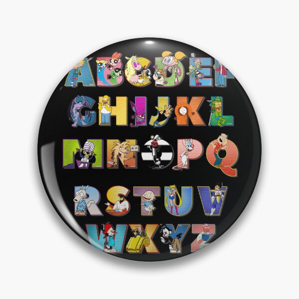 Item preview, The Alphabet of 90s Cartoon Typography designed and sold by More-dan-Prints.