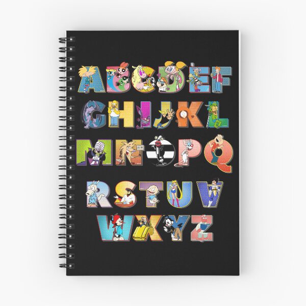 Item preview, The Alphabet of 90s Cartoon Typography designed and sold by More-dan-Prints.