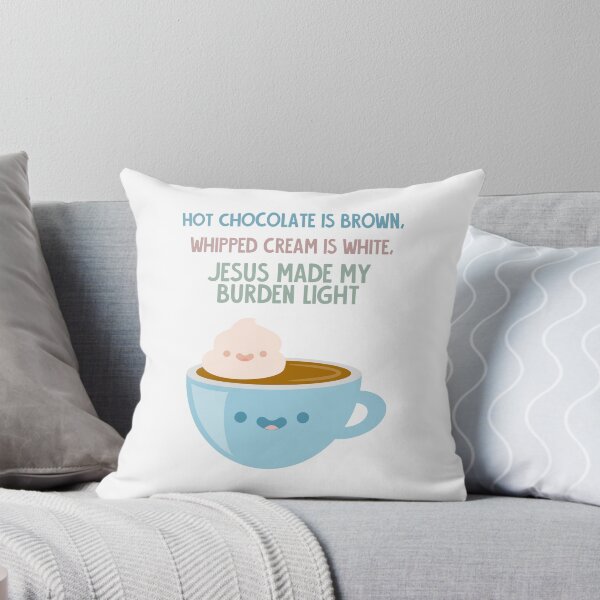 Hot Choccy Throw Pillow