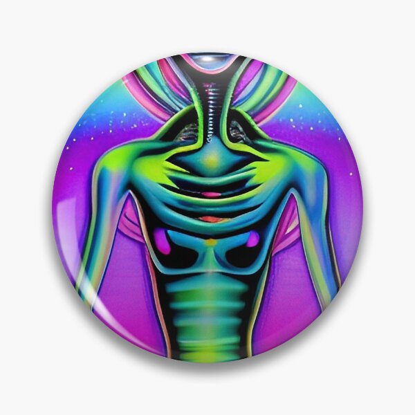 Item preview, Trippy colorful alien meditation art designed and sold by Neo-Expression.