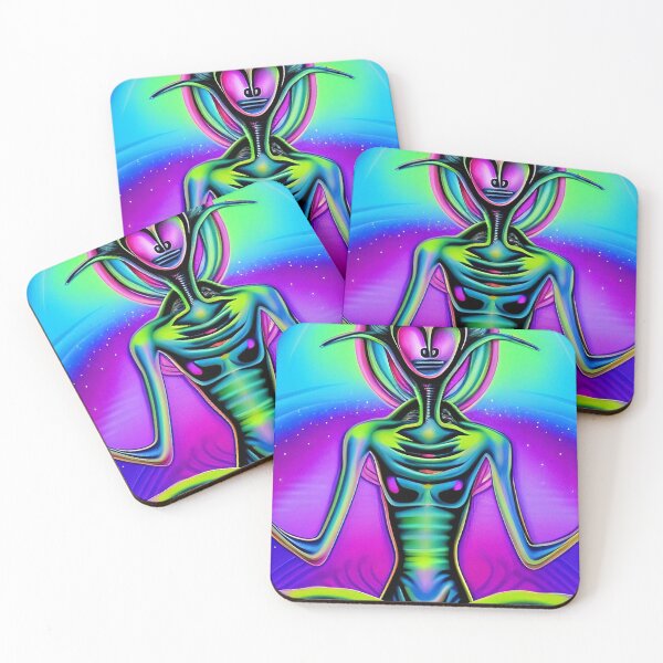 Item preview, Trippy colorful alien meditation art designed and sold by Neo-Expression.