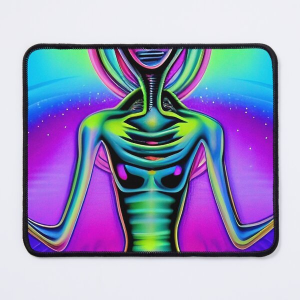 Item preview, Trippy colorful alien meditation art designed and sold by Neo-Expression.