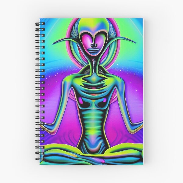 Item preview, Trippy colorful alien meditation art designed and sold by Neo-Expression.