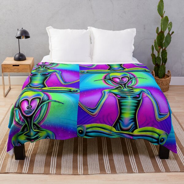 Item preview, Trippy colorful alien meditation art designed and sold by Neo-Expression.