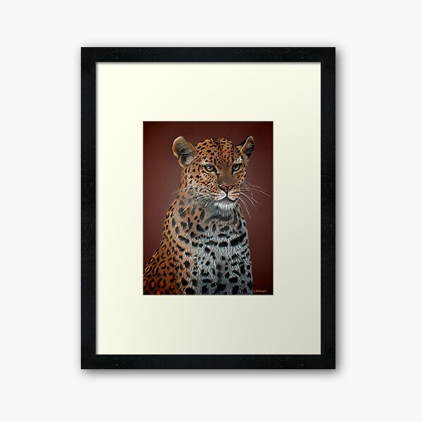 Leopard Elegance Framed Art Print
