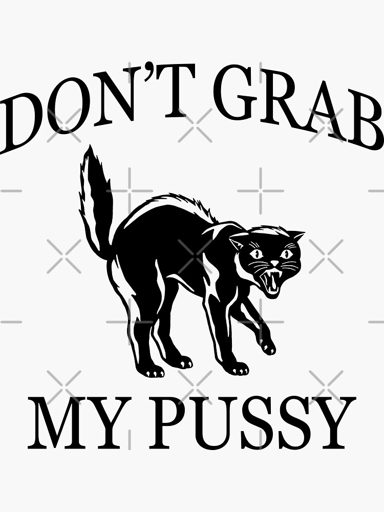 Dont Grab My Pussy Sticker For Sale By Charlenemccall Redbubble 8106