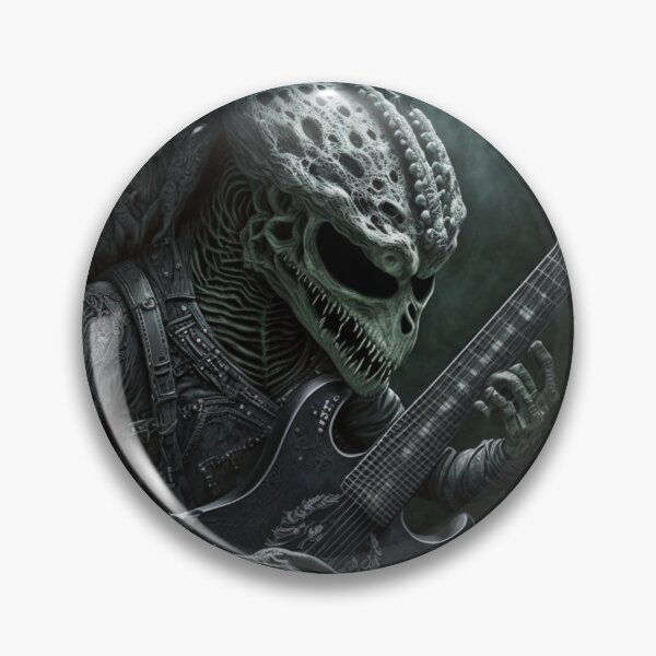 Item preview, Alien guitar player, Guitarist UFO, Space Sci-fi art designed and sold by YZO-Design.