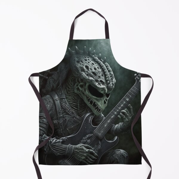 Item preview, Alien guitar player, Guitarist UFO, Space Sci-fi art designed and sold by YZO-Design.